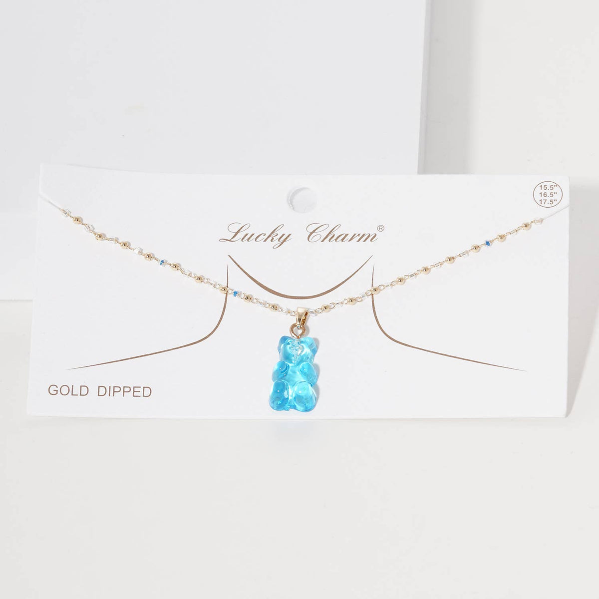 Multicolor Beaded Gummy Bear Necklace