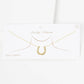 Gold Plated Horseshoe Necklace