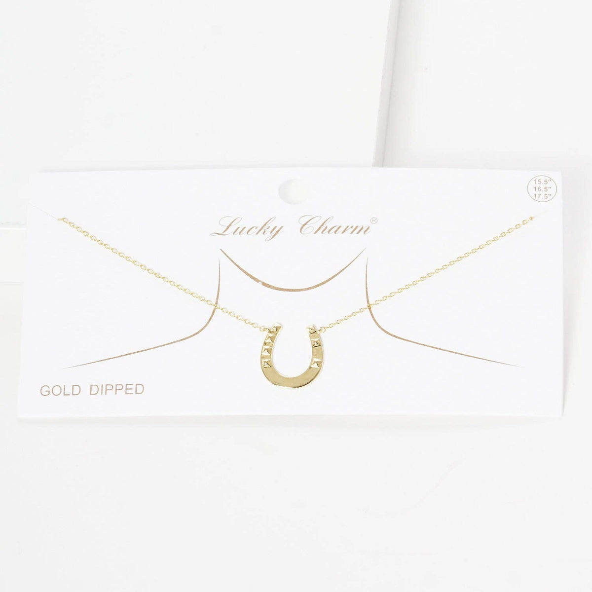 Gold Plated Horseshoe Necklace