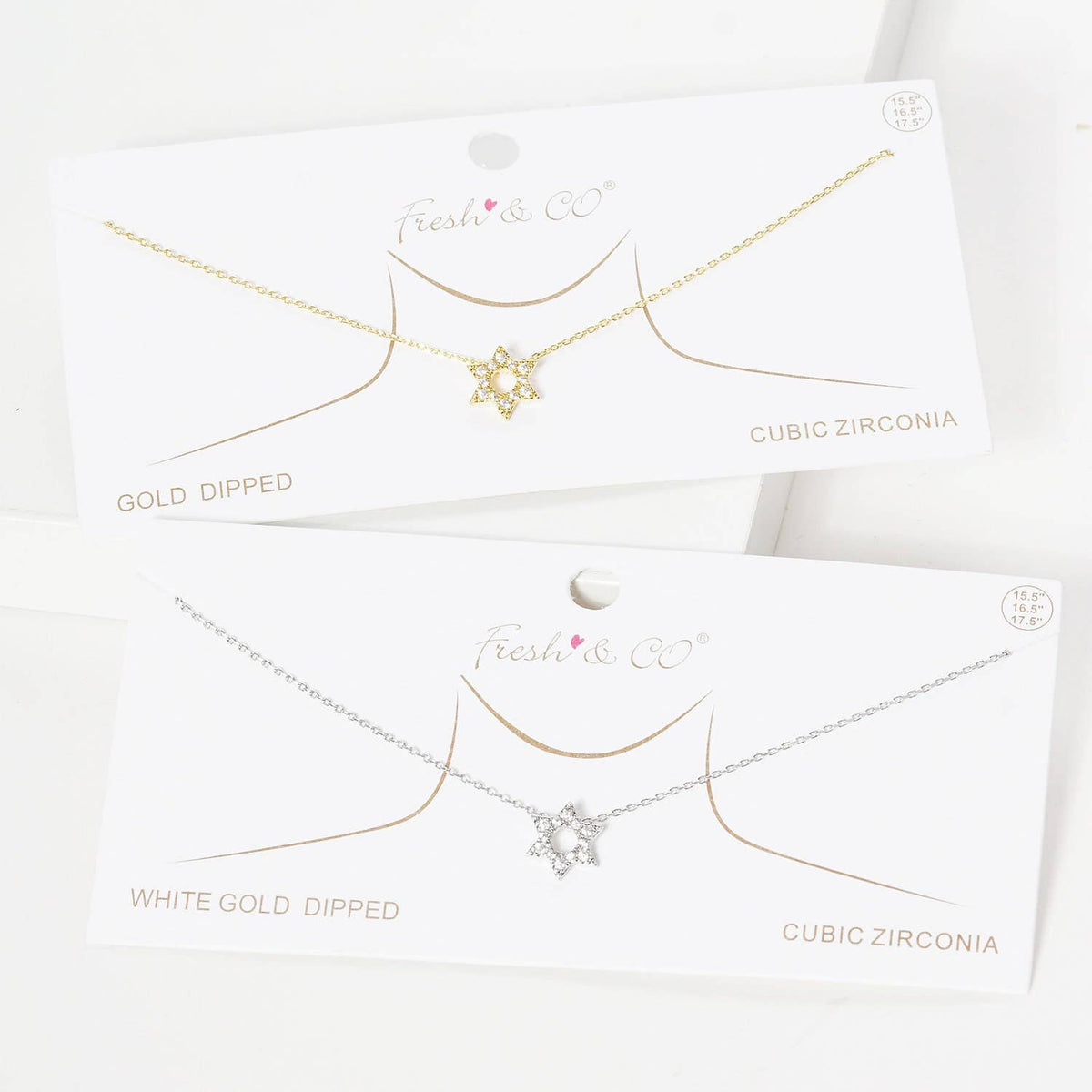 Gold Plated David Star Necklace