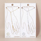 Bevelled Figaro-Chain Accents Brass Hand-Chain Bracelet