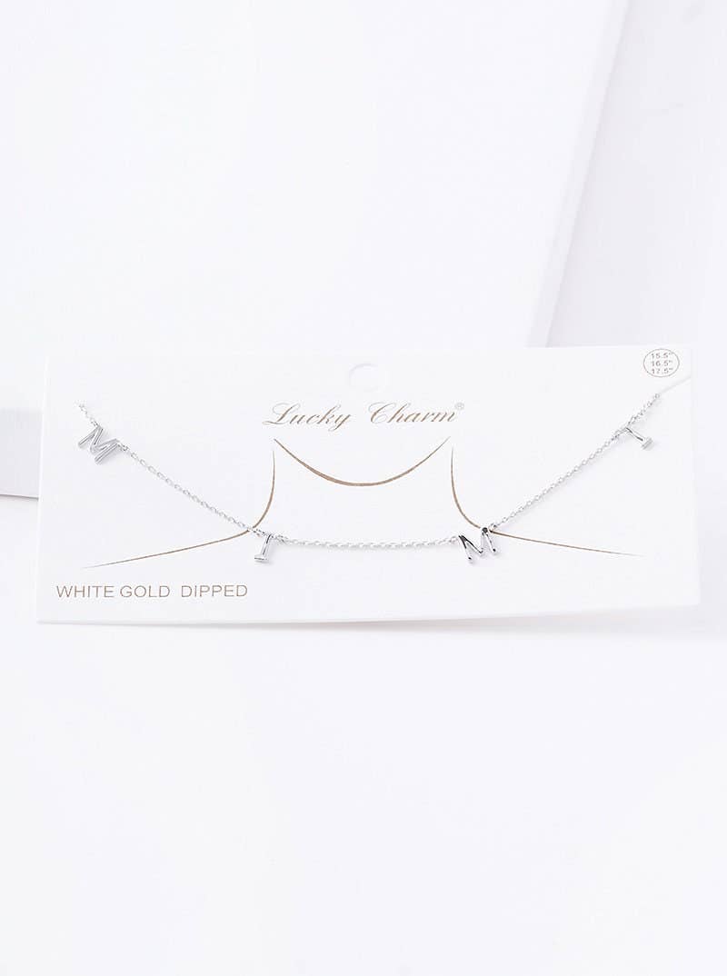 Mini Spaced Letter MIMI Necklace