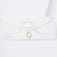 Gold Plated Pearl Initial Necklace