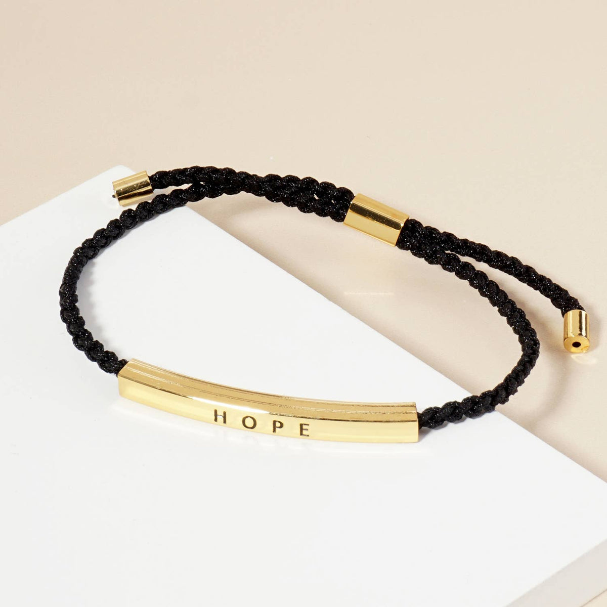 Inspirational Messages "Hope" Tube Bar Bracelet