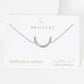 Minimalist Pavé Moon Charm Bracelet