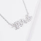 Gold Cubic Mrs. Cursive Necklace