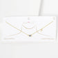 Gold Blue Evil Eye w/ Cross Necklace