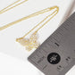 Gold Princess Butterfly Necklace