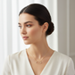 18K Gold Dipped CZ Pave Hexagon Pendant Necklace
