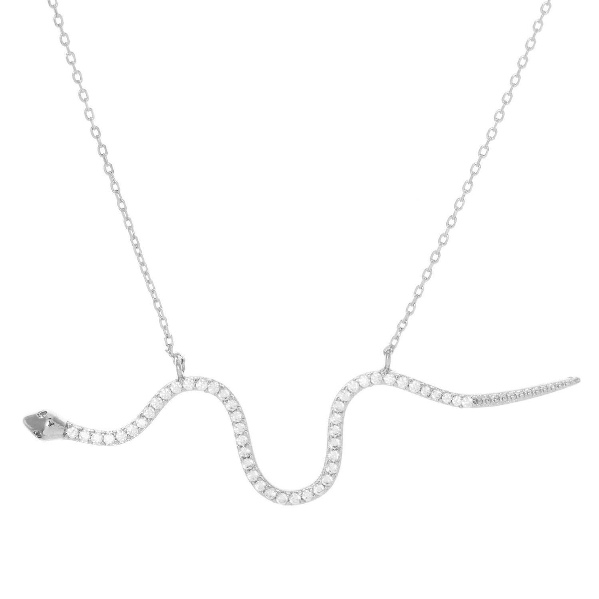 Gold Plated Snake Pendant Necklace