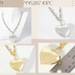 Polished Brass Puffy Heart Pendant HardWear-Chain Necklace