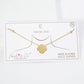18K Gold Dipped Brass Quatrefoil Pendant Necklace