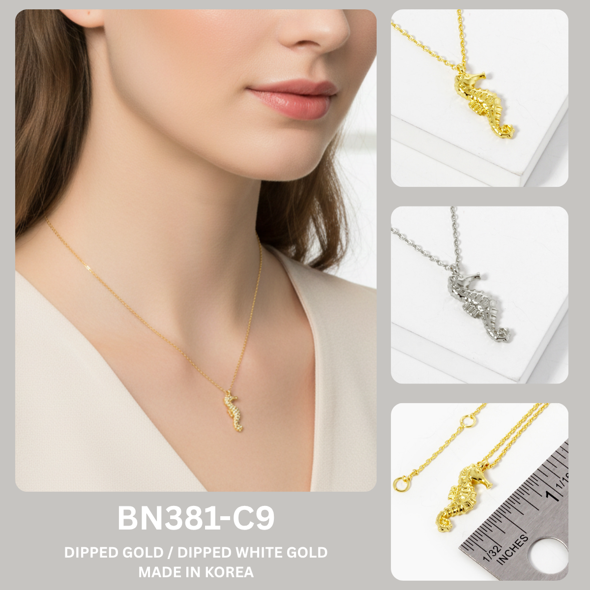 Dainty Seahorse Pendant Necklace