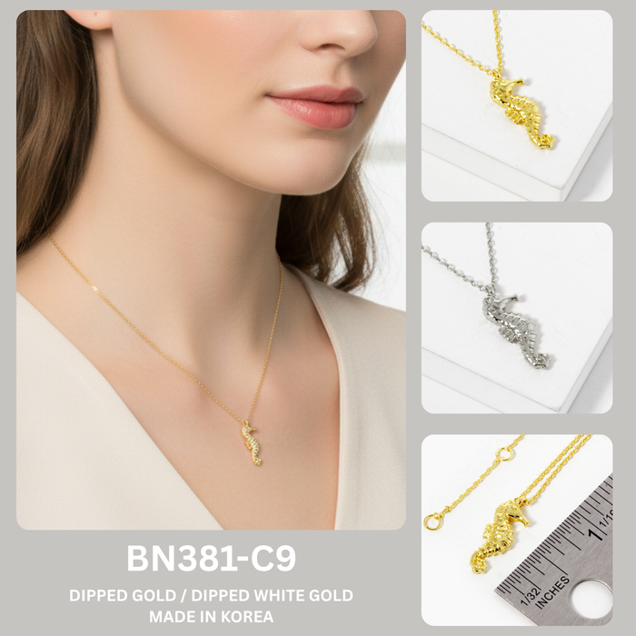 Dainty Seahorse Pendant Necklace