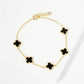 Elegant Clover Charm Chain Bracelet
