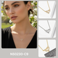 Minimalist Dainty Pave CZ Open Heart Necklace