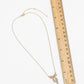 Crystal Ribbon Bow Pendant Necklace – 3D Sculpted Bow