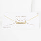 Gold Plated Mini Bar FRIENDS Necklace