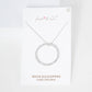 Gold Plated Eternity Circle Necklace