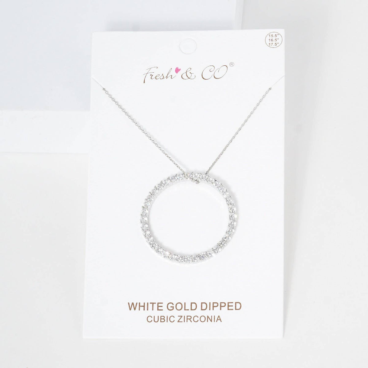 Gold Plated Eternity Circle Necklace