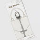 Cubic Zirconia Cross Bag Charm & Keychain