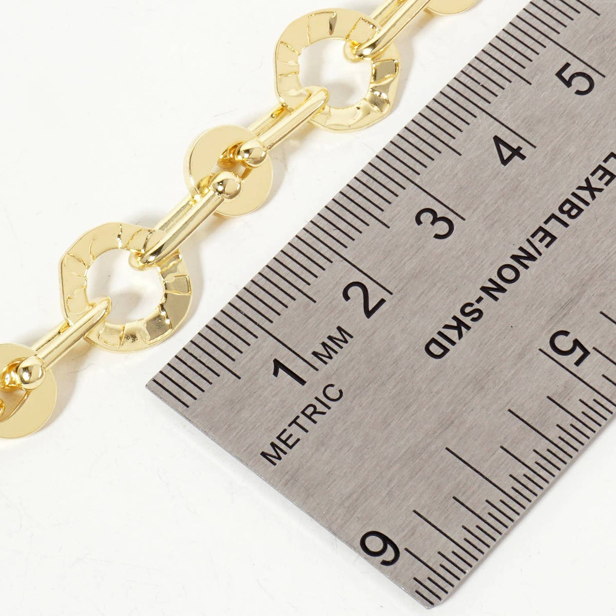 Textured Circle Links with HardWear Chain Necklace