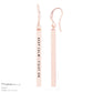 Keep Calm & Fight On Engraved Bar Dangle Earrings