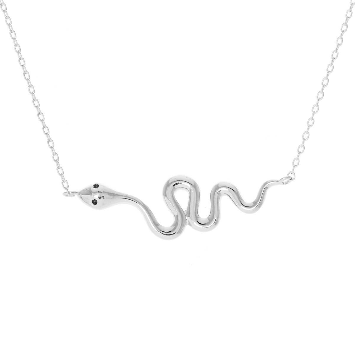 Gold Plated Snake Figure Necklace