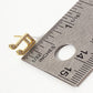 Pave-Set 11mm Musical-Note Brass Stud Earrings