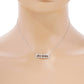 Gold Plated Queen Bar Necklace