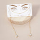 Satellite-Style 3-Prong Teardrop Face-Chain