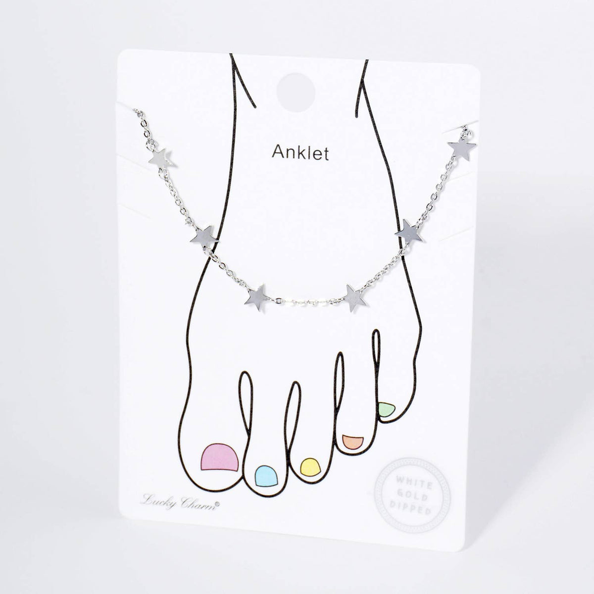 Dainty Star Charm Anklet