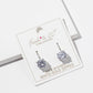 Round Cubic Zirconia Drop Earrings – Solitaire CZ on Lever