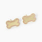 GAME DAY MASCOT 9MM ENAMEL DOG BONE TREAT STUD EARRINGS