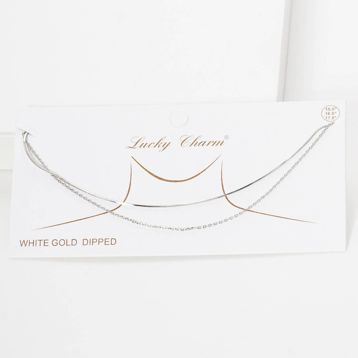 Gold Simple Double Layer Chain Necklace