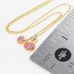 Cubic Zirconia Cherry Charm Necklace