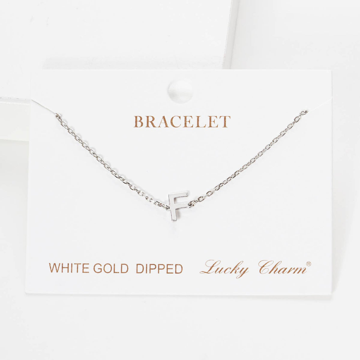 Gold Plated Initial Letter Bracelet