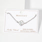 Dainty Gold Dipped Initial Clover Bracelet