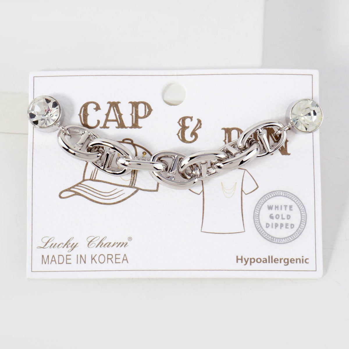 Hypoallergenic Mariner Link Cap & Apparel Pin Chain
