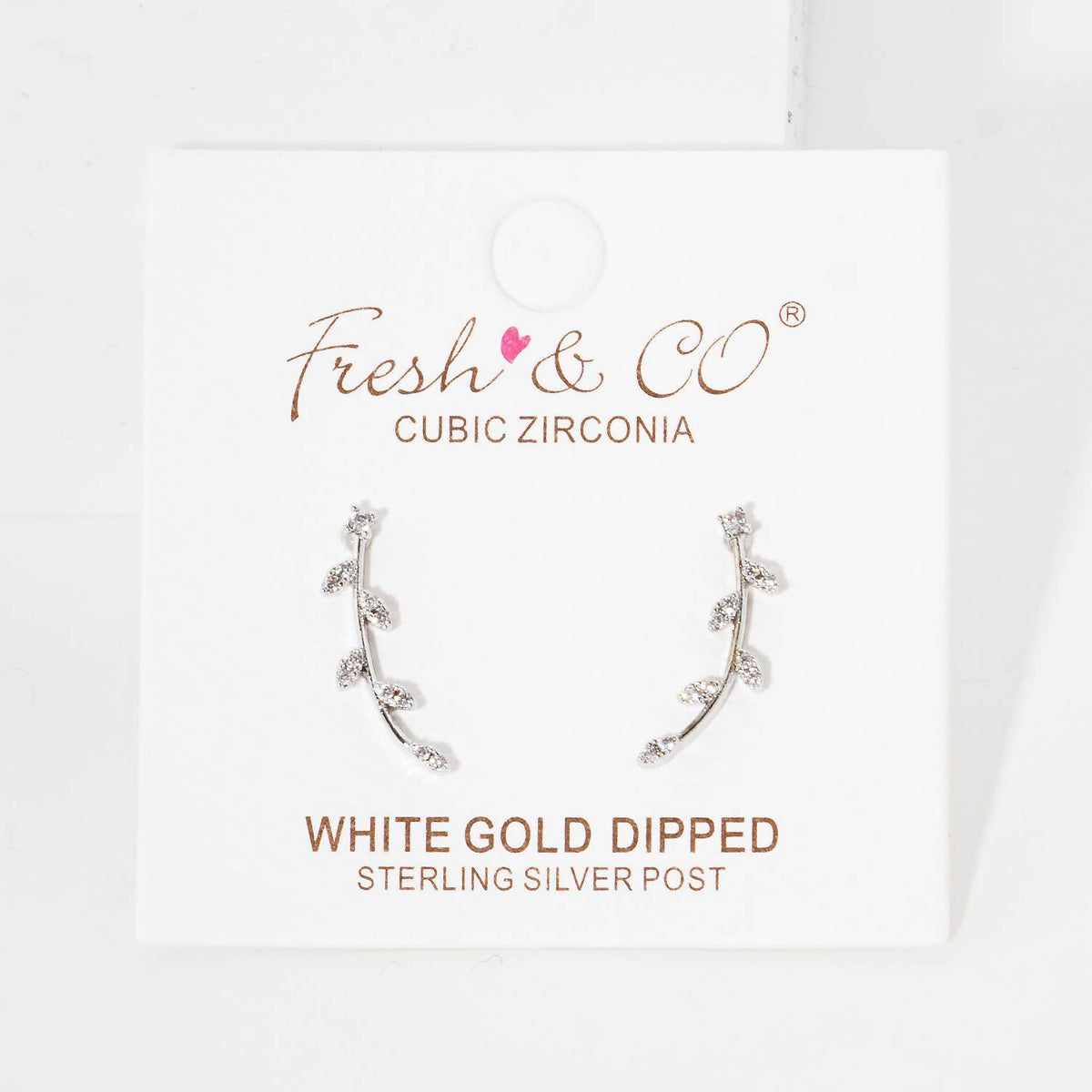 Cubic Zirconia Vine Ear Crawler