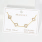 Elegant Clover Charm Chain Bracelet