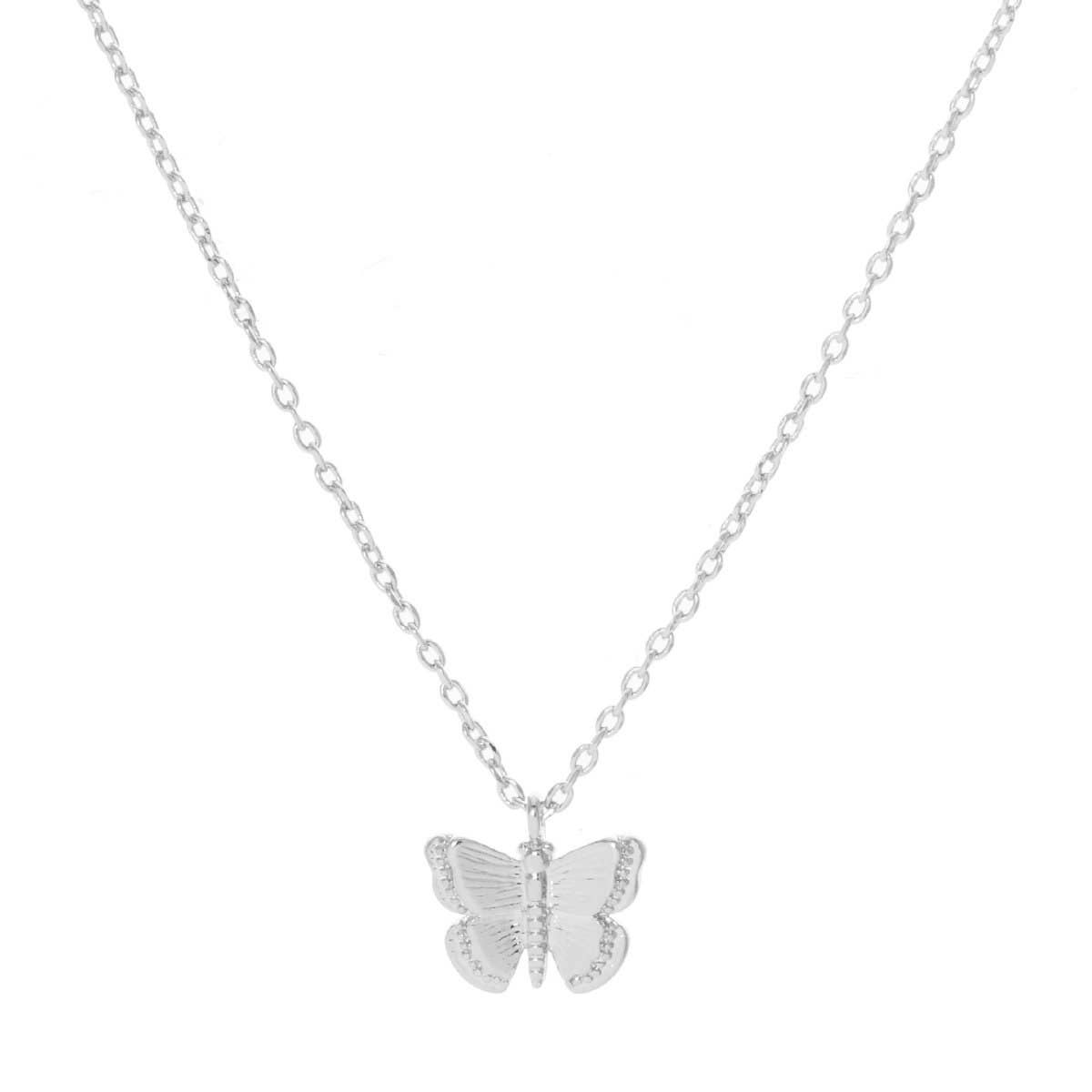Gold Plated Butterfly Necklace