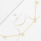 Gold Mama Initial Spaced Necklace