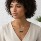 "Be Badass Everyday" Enamel Bar Necklace
