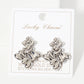 Polished Two Interconnected Diamond-Shaped Design Earrings