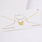 Gold Cubic Filled Butterfly Necklace