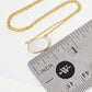 White Shelled Hexagon Necklace