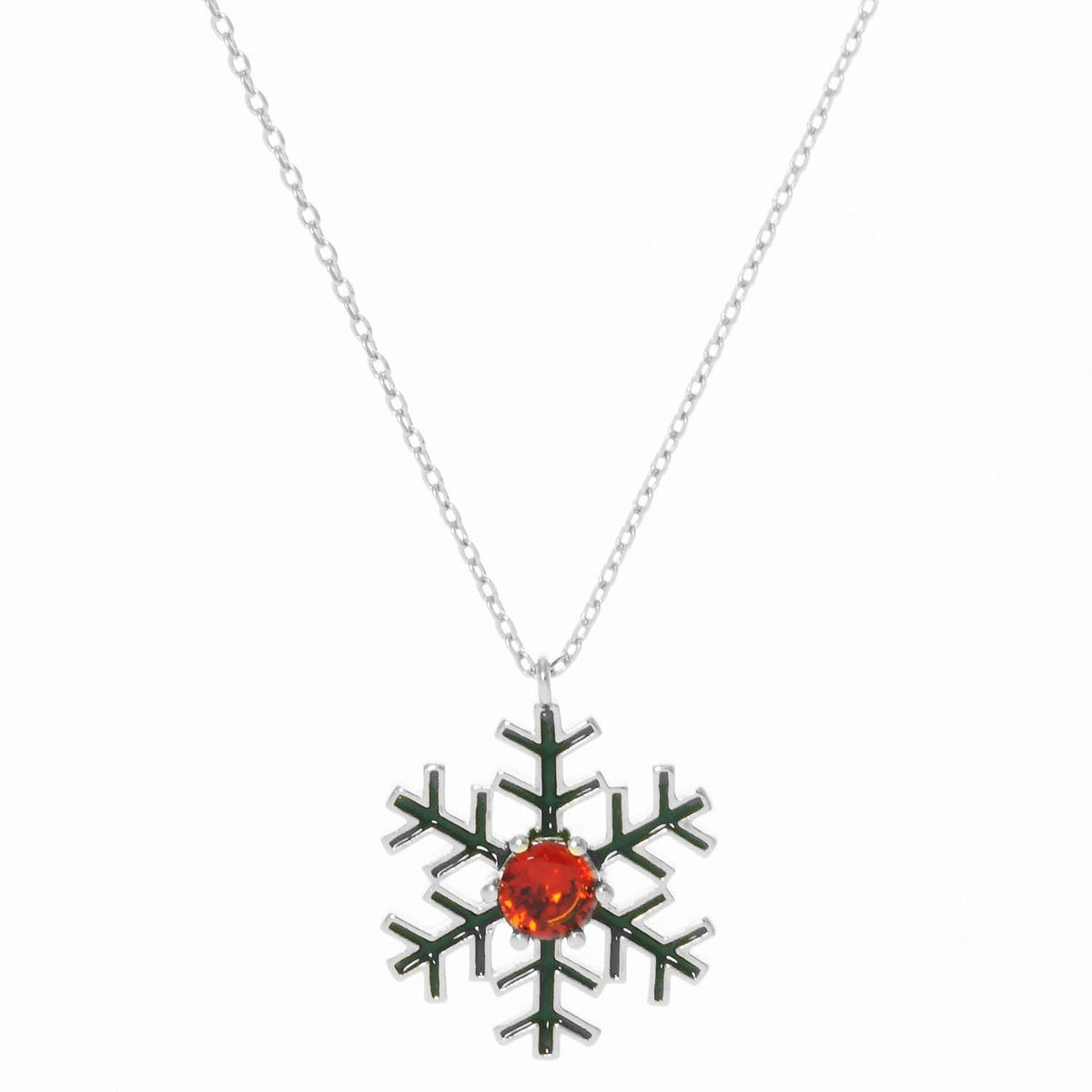 Gold Plated Snowflake Necklace