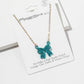 Enamel Crystal Bow Pendant Necklace – Pavé Bow on Chain