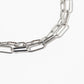 Magnetic Clasp Two-Row Paperclip Chain Bracelet